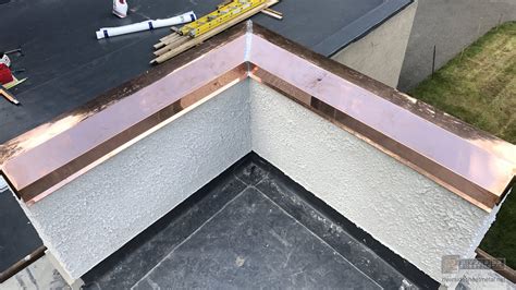 parapet wall metal coping cap